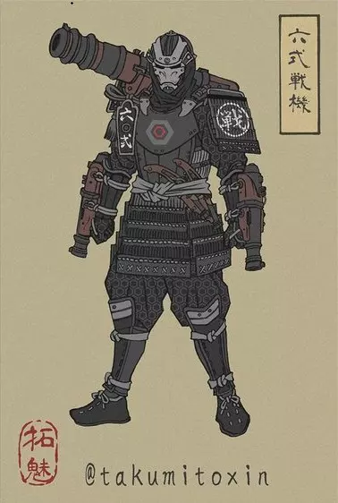 復仇者in「浮世繪風格」很可以! 鋼鐵人化身戰國武士無違和