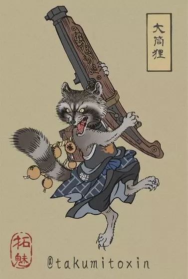 復仇者in「浮世繪風格」很可以! 鋼鐵人化身戰國武士無違和