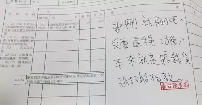 彰化陳醫生為85嵗阿嫲開刀,但被健保署刪醫療費!! 醫生「這麼回應」,網狂讚:「太霸氣了,這才是良醫」!