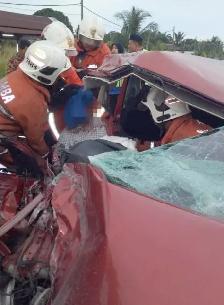 轎車失控撞油槽車 夫死妻傷 二人從此陰陽相隔