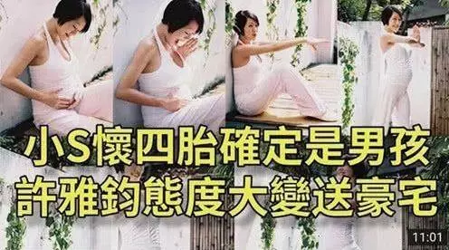 小S被爆懷上四胎男孩,老公激動大方送豪宅?網友:拿生命開玩笑!