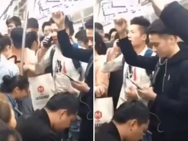 男子地鐵大聲講電話 「阿姨,我好久沒做鴨了」