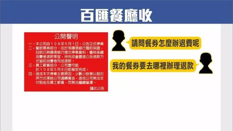 百匯餐廳無預警停業 員工苦守門口討薪水