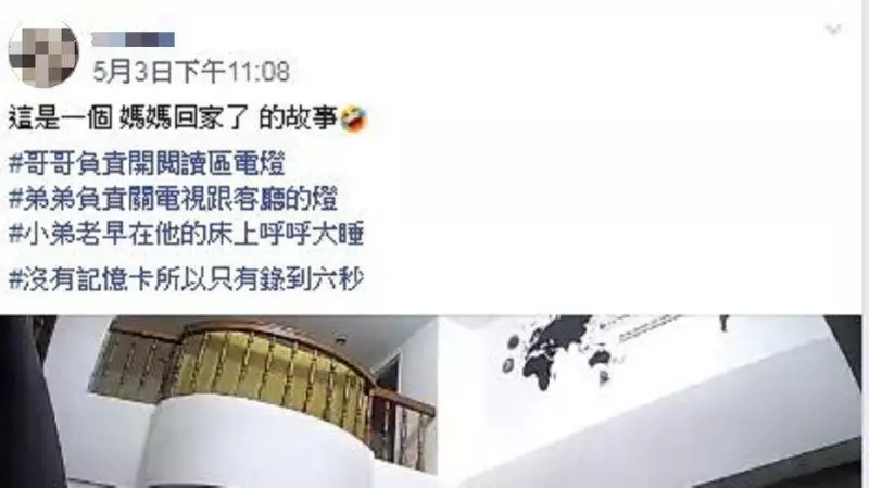 媽媽回家了!兄弟秒關電視「造那飛」 6秒神合作笑翻網