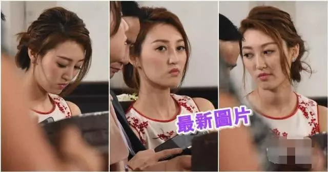 何艷娟離婚30億富豪老公後回TVB拍戲,片場椅子上休息拍戲超賣力!