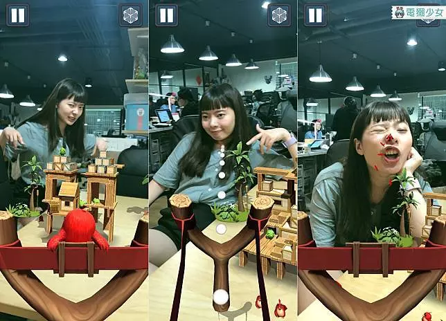 Angry Birds擴增成實境遊戲!可以不想射小豬直接M著人來打?!