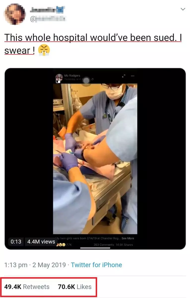 醫護人員魯莽行為!失手重摔剛出生的寶寶!