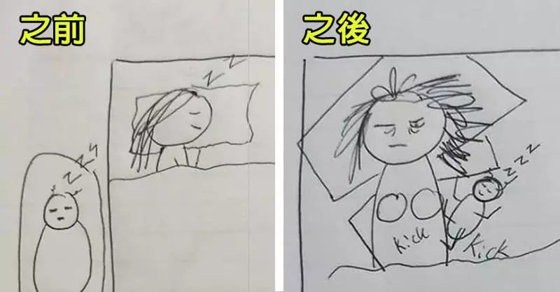 8張「讓當媽的直接想甩門」的手繪圖 她畫完後讓老公只想下跪道歉!