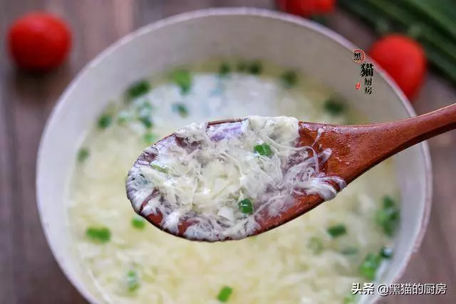 分享蛋花湯的做法,1個雞蛋就能做一鍋,漂亮又嫩滑,清淡又健康