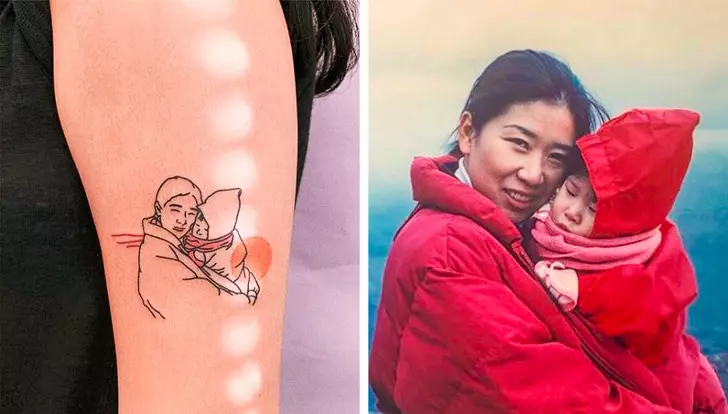 有些回憶值得記一輩子 20張「每分每秒都能思念」的最美親人刺青