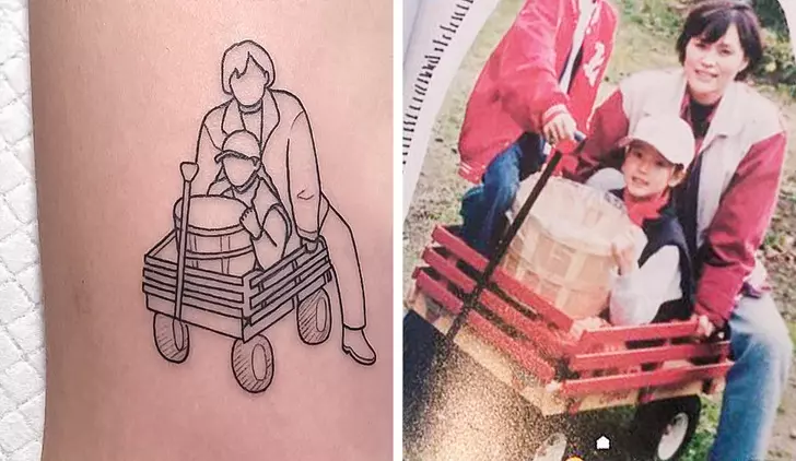 有些回憶值得記一輩子 20張「每分每秒都能思念」的最美親人刺青