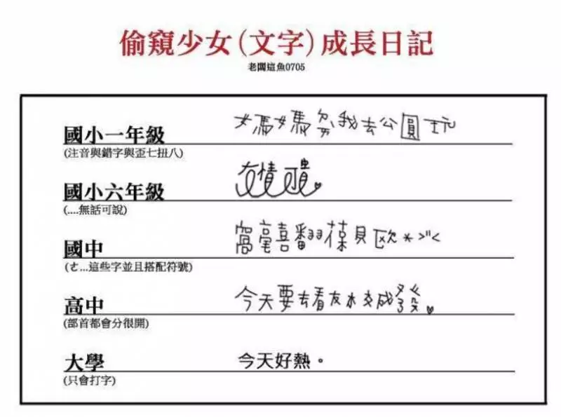 盤點16張從小學到現在的「進化史」,超貼近生活的內容肯定會讓你覺得很有共鳴!