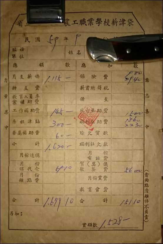 他翻出公務員爸爸「47年前的薪資袋」,沒想到「一換算成現在....」網友全情不自禁哭了!
