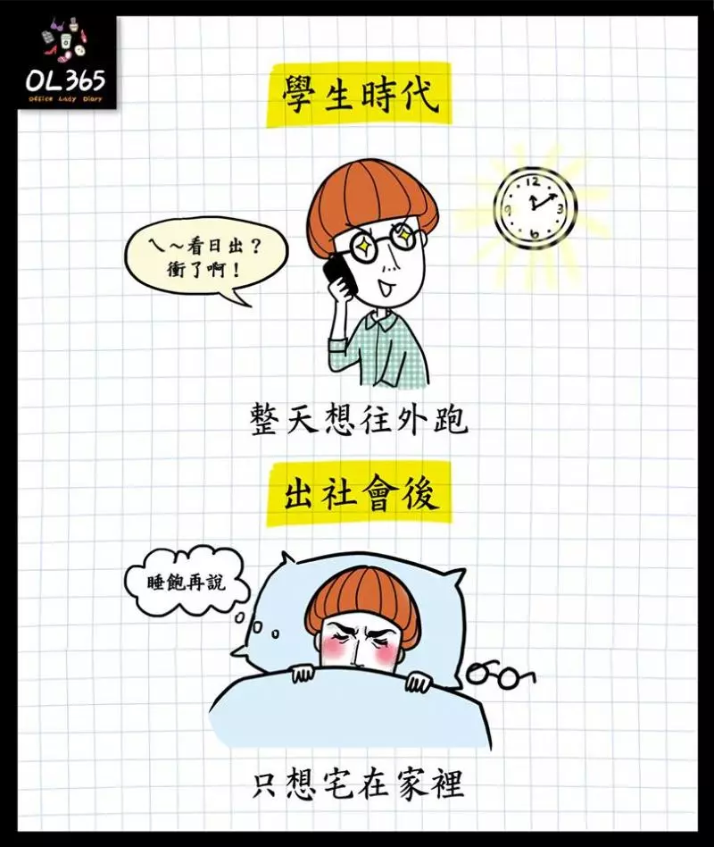 16件讓你恨透為什麼要長大的「小時候 VS. 出社會」生活形態大比拼!
