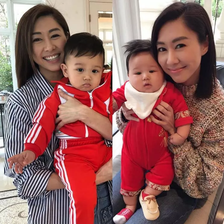 胡杏兒帶愛子聚餐,李奕霆寶寶圓嘟嘟臉很可愛,長得越來越像爸爸