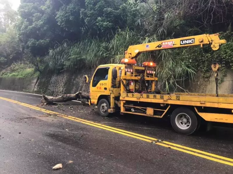 路上遇到龐然大物擋道…藍衣男自願下車「霸氣移開」 全網讚:台灣有你真好