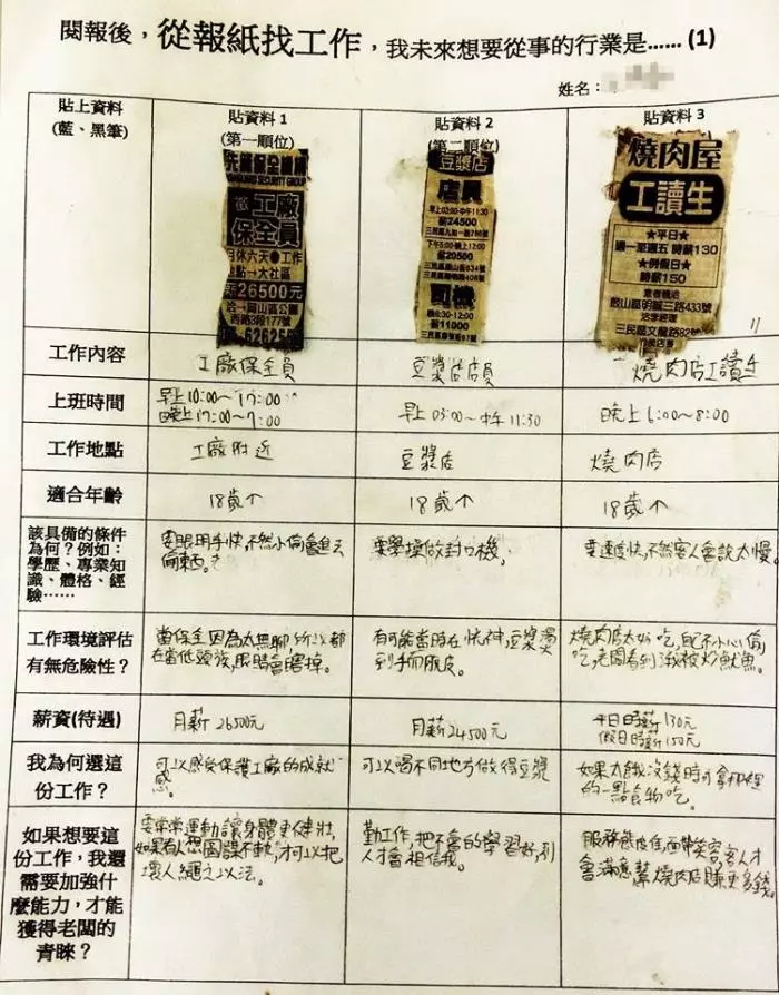 國小老師不得了,一份學習單全台瘋傳,生命教育就該如此