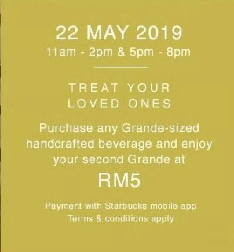 這個5月Starbucks推出超多優惠!飲料只需RM5而已!這麼值得!一定要去喝!