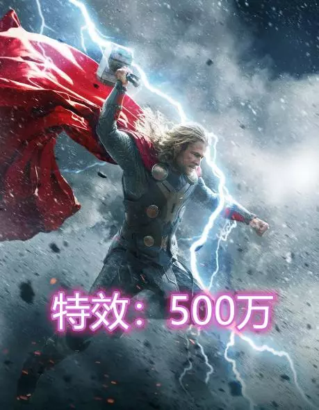 漫威特效燒錢排名,美隊:不花錢,綠巨人:150萬美元,她:5000萬美元