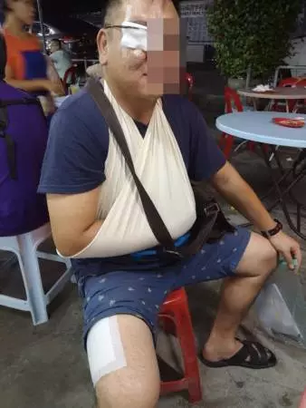 製造連環撞 搶車毆人 男銷售員鼻青臉腫