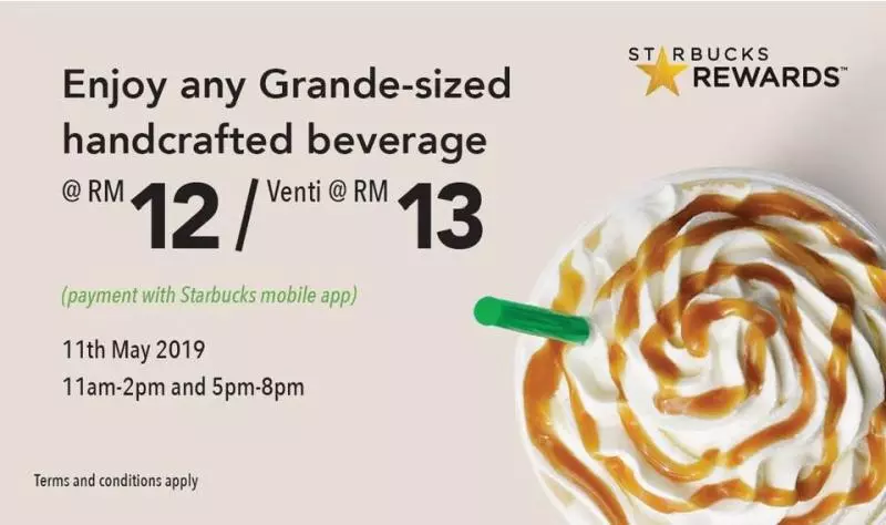 限時促銷!Starbucks飲料只需RM12!