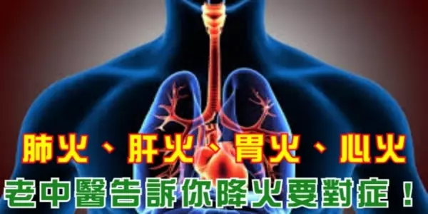 肺火、肝火、胃火、心火,老中醫告訴你降火要對症!