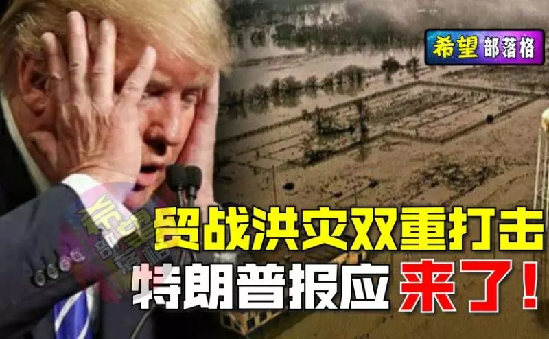 貿戰洪災雙重打擊,特朗普報應來了!