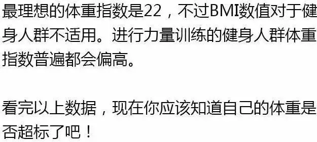 2019最新成年男女標準體重表來襲,你達標了嗎?沒有天生的完美身材,高度自律讓你健康自信,充滿迷人氣息