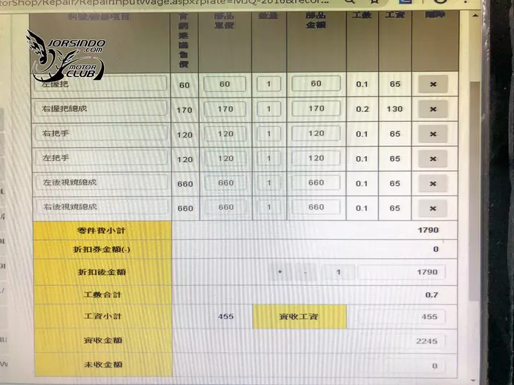 [採訪] 台灣山葉制定維修工數收費制度
