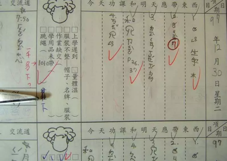 老師在聯絡簿的留言讓大家都笑翻天,沒想到同學爸爸的「神回覆」完全將了老師一軍,太機智了