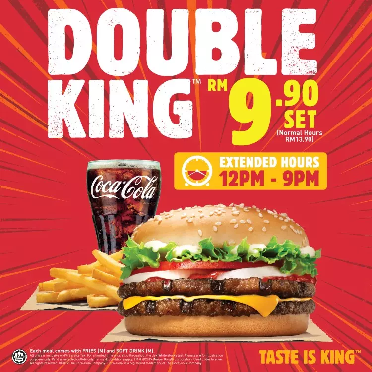 BURGER KING套餐優惠只需RM8.85!還可額外回扣RM5!