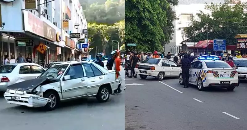 《嚇到了》驚險萬分! 警匪當街追逐 匪車撞傷多人 |