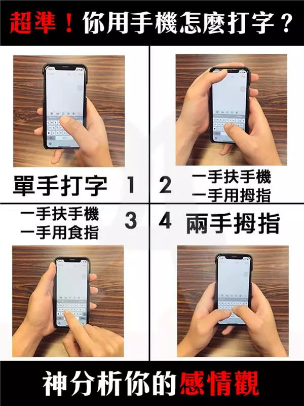 超準!你用手機怎麼打字?神分析你的感情觀