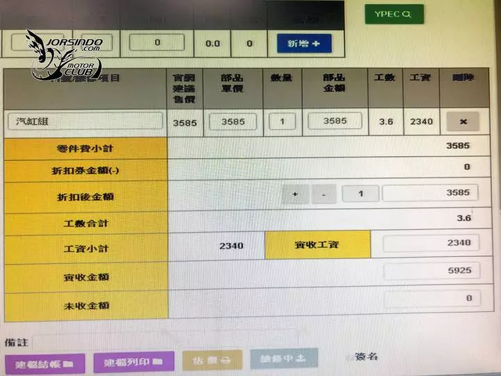 [採訪] 台灣山葉制定維修工數收費制度