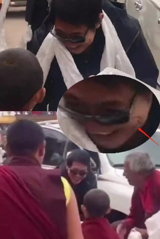 57歲利智陪李連杰現身禮佛,穿海清長衫疑已皈依佛門