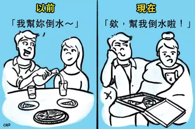 8張單身的人絕對看不懂的「情侶交往前後超中肯巨大差別」！﻿