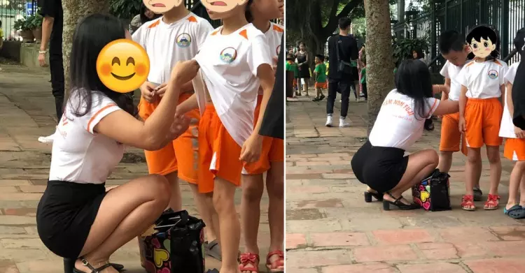 幼稚園老師「脾氣超差」~兒子放學「爸爸目睹極品真相」一轉側面好兇,網驚呼:我要幫兒子轉學