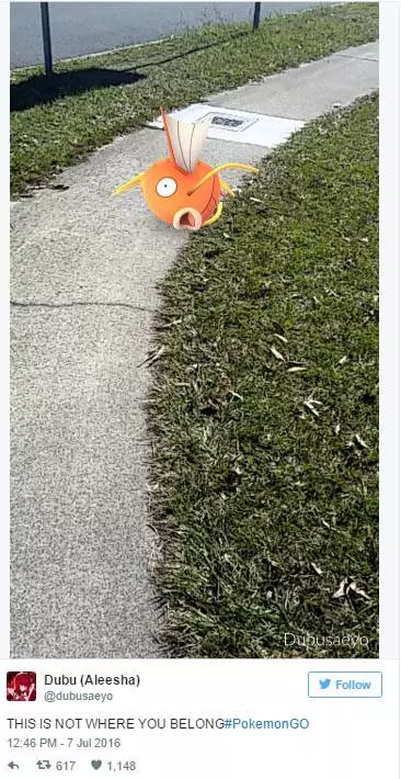 21則爆笑推特證明Pokemon GO就是世界末日的第一章。