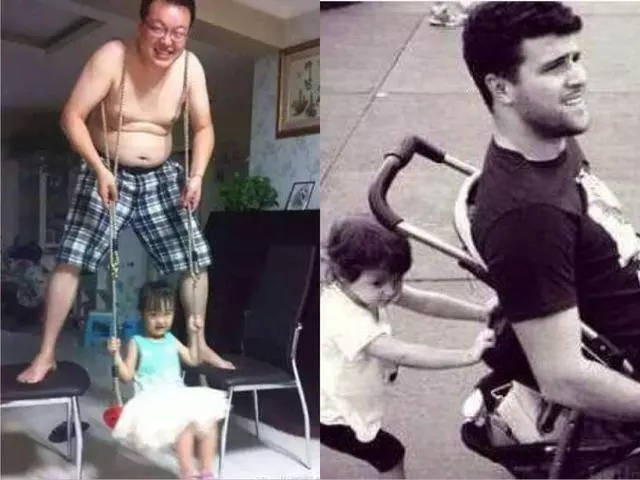 12張爸爸帶兒子VS帶女兒對比照,事實證明千萬別讓男人帶兒子