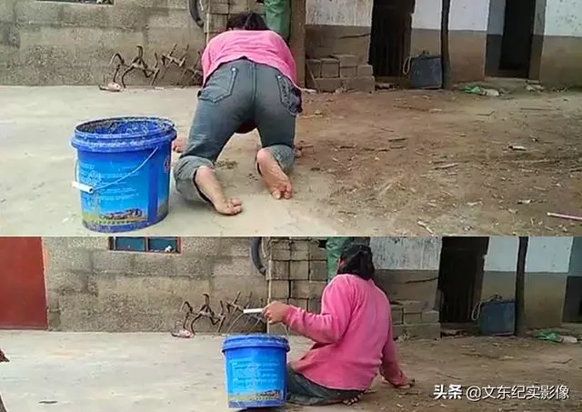 她擁有一雙殘疾的腳「從沒站起來過」! 卻遭 老公拋棄…成單親媽撫養兩個孩子:再苦也要爬著走完。