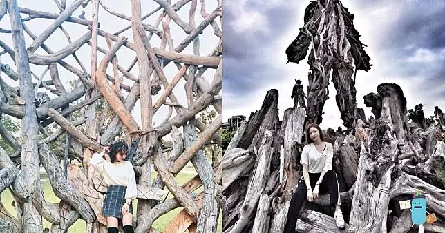 桃園景點|風禾公園|漂流木秘境讓你彷彿走進科幻場景!