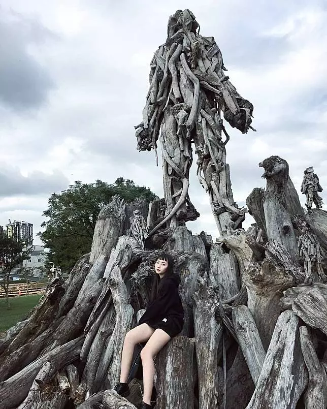 桃園景點|風禾公園|漂流木秘境讓你彷彿走進科幻場景!