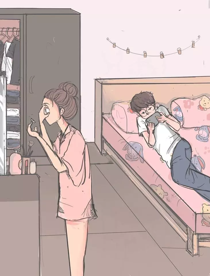 太暖了!她創作「男生VS女生起床差異」漫畫 最後一幕超有共鳴:戀愛過才會懂❤