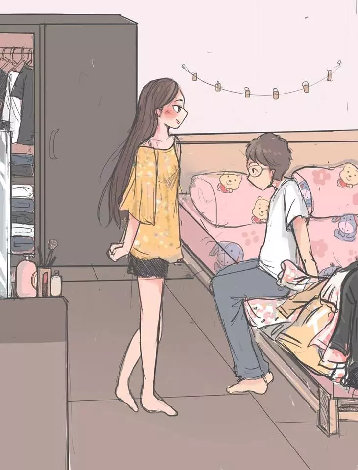 太暖了!她創作「男生VS女生起床差異」漫畫 最後一幕超有共鳴:戀愛過才會懂❤
