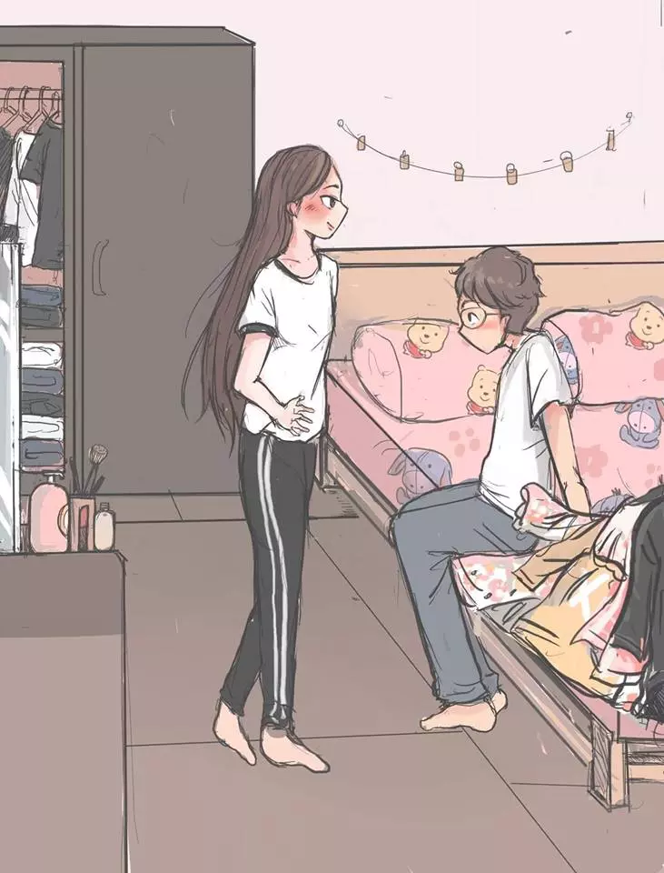 太暖了!她創作「男生VS女生起床差異」漫畫 最後一幕超有共鳴:戀愛過才會懂❤