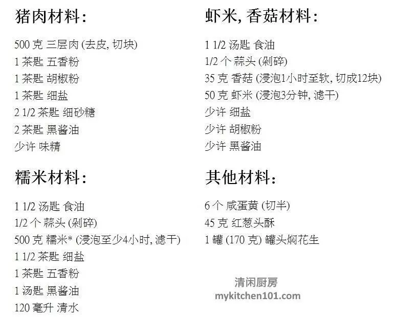 阿嫲的福建鹹肉粽