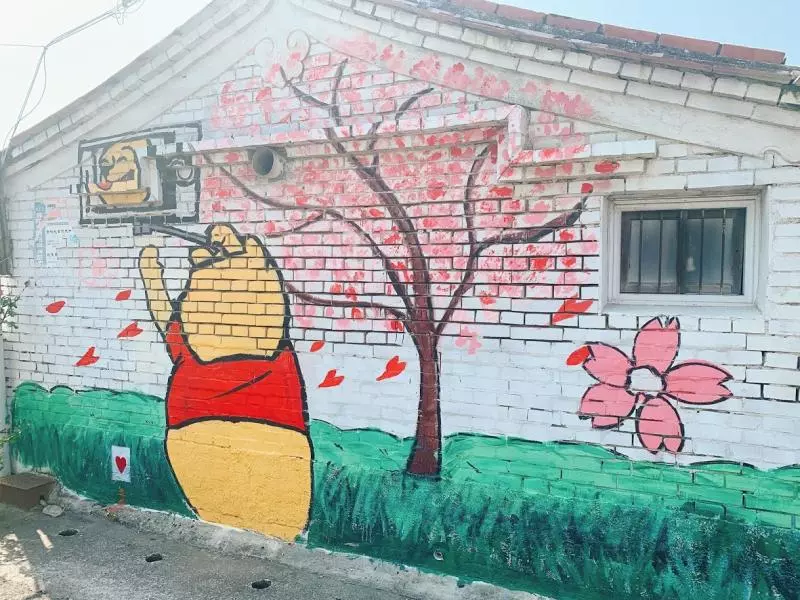 【台南景點-下營小熊維尼彩繪村】呼叫小熊維尼粉絲出動‧讓人拍到不想要回家‧療癒可愛的小熊維尼
