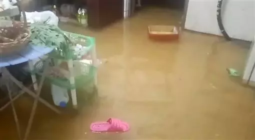 新竹暴雨/雨彈狂襲 黃水入侵家毀了