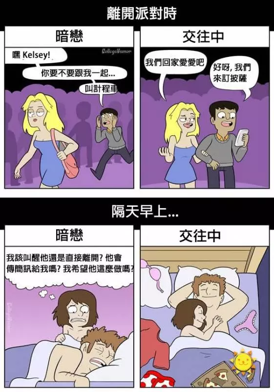 5個有真心暗戀過人的人才能看懂的「感觸很深逗趣漫畫」~~~~1. 人生各階段的暗戀：