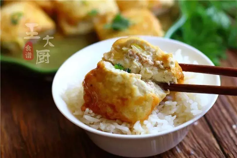 比肉還好吃的煎釀豆腐 -